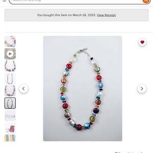 Murano glass necklace